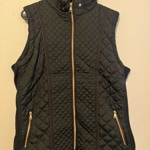 Royalty For Me Quilted Vest Black Size 1X (10)